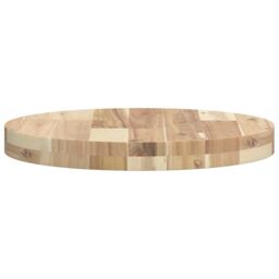 Berkfield Home Table Top Round √ò40x4 cm Solid Wood Acacia in Brown - Size: 40x4 cm - thumbnail 6