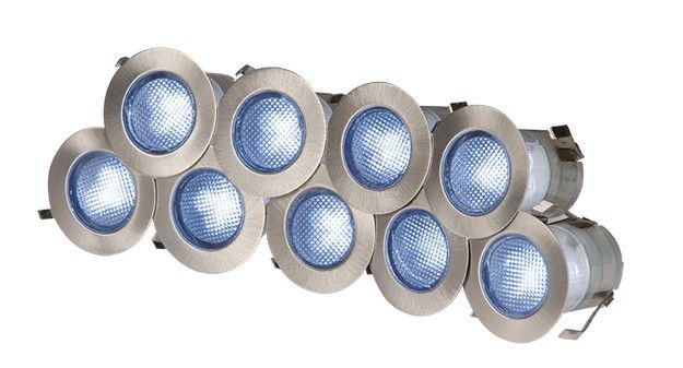Netlighting Blue LED Kit IP65 230V 10x 0.2w in Grey
