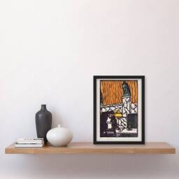 Artery8 Head Waiter in Cafe Ernst Ludwig Kirchner Framed Wall Art Print - Size: A4 - thumbnail 4