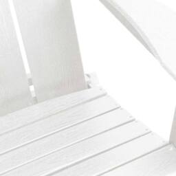 Berkfield Home Foldable Adirondack Chairs 2 pcs White 74.5x80.5x90 cm HDPE - thumbnail 9