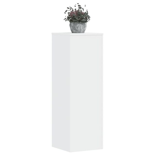 Berkfield Home Plant Stands 2 pcs White 33x33x100 cm Engineered Wood - Size: 33 x 33 x 100 cm - image 1