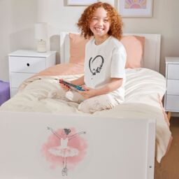 Liberty House Toys Kids White Single Bed - Ballerina - thumbnail 3