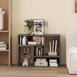 CASART Free Combination TV Stand for 60 Inch TVs Adjustable Media Center in Grey - thumbnail 9