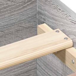 Berkfield Home Bed Frame with Headboard & Footboard Grey Sonoma 150x200 cm Kin… - Size: King - thumbnail 8