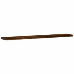 Berkfield Home Wall Shelves 4 pcs Smoked Oak 60x10x1.5 cm Engineered Wood in Brown - thumbnail 4