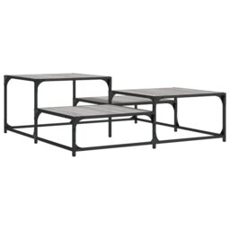 Berkfield Home Coffee Table Grey Sonoma 107x107x40 cm Engineered Wood - Size: 107 x 107 x 40 cm - thumbnail 6