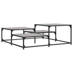 Berkfield Home Coffee Table Grey Sonoma 107x107x40 cm Engineered Wood - Size: 107 x 107 x 40 cm - thumbnail 2