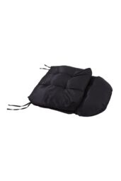 H&O Direct 125CM x 53CM Outdoor Waterproof Tufted Swing Seat Cushion in Black - Size: 125 cm x 53 cm - thumbnail 2