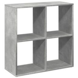 Berkfield Home Room Divider Bookcase Concrete Grey 69.5x29x69.5 cm Engineered Wood - thumbnail 2