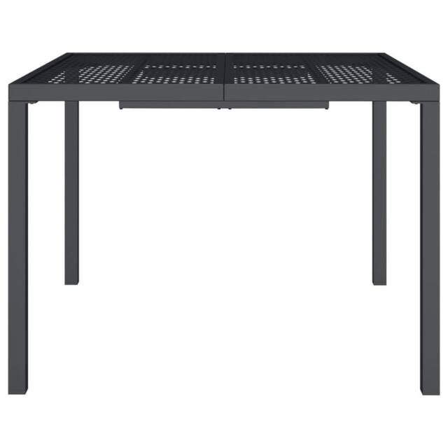 Berkfield Home Garden Table Anthracite 100x100x72 cm Steel in Black - Size: 100 x 100 x 72 cm - image 1