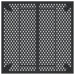 Berkfield Home Garden Table Anthracite 100x100x72 cm Steel in Black - Size: 100 x 100 x 72 cm - thumbnail 5