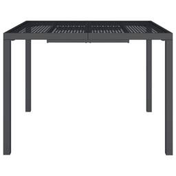 Berkfield Home Garden Table Anthracite 100x100x72 cm Steel in Black - Size: 100 x 100 x 72 cm - thumbnail 1