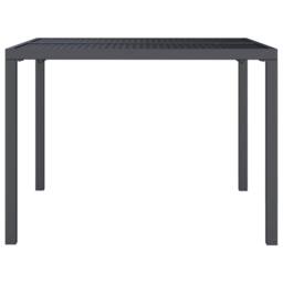 Berkfield Home Garden Table Anthracite 100x100x72 cm Steel in Black - Size: 100 x 100 x 72 cm - thumbnail 4