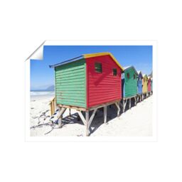 "Warren Reed - Designer Beach Cabins Unframed Art Print - Size: W12"" x H16""" - thumbnail 2