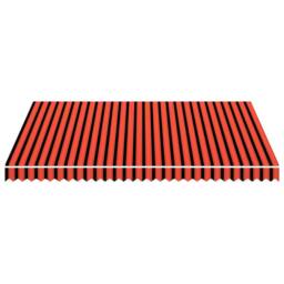 Berkfield Home Awning Top Sunshade Canvas Orange & Brown 400x300 cm - thumbnail 3