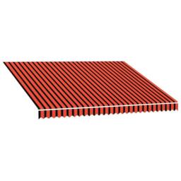 Berkfield Home Awning Top Sunshade Canvas Orange & Brown 400x300 cm