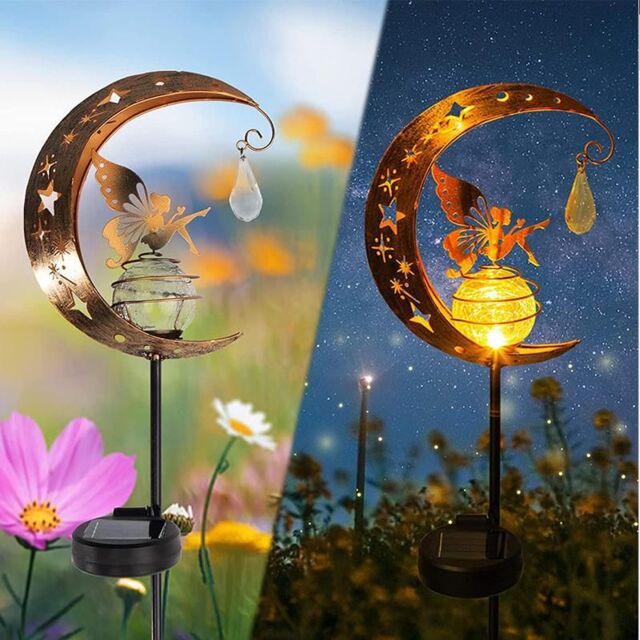 Leaper Solar Fairy Moon Solar Decorative LED Light in Gold - image 1