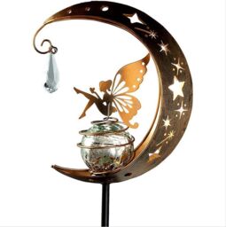 Leaper Solar Fairy Moon Solar Decorative LED Light in Gold - thumbnail 3