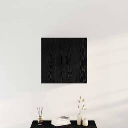 Berkfield Home Wall Cabinet Black Oak 60x31x60 cm Engineered Wood - Size: 60 x 31 x 60 cm - thumbnail 2