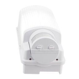 Netlighting Motion Integrated LED PIR 1 Light Outdoor Wall Light Frosted Gloss White IP44 - thumbnail 2