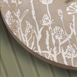 Voyage Maison Fleur Et Faune Wooden Clock in Light Brown - thumbnail 3