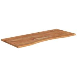 Berkfield Home Beautiful Desk Top 110x50x2.5 cm Rectangular Solid Wood Acacia in Brown - thumbnail 1