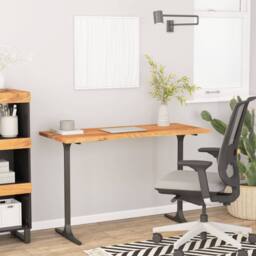 Berkfield Home Beautiful Desk Top 110x50x2.5 cm Rectangular Solid Wood Acacia in Brown - thumbnail 2