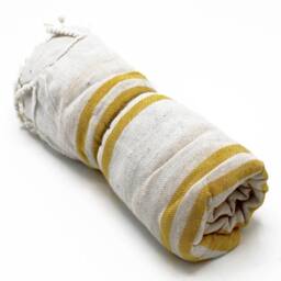 Serenityy Hamman Spa Towel - Sunrise Yellow - 90x170 cm - Size: Bath Sheet - thumbnail 3