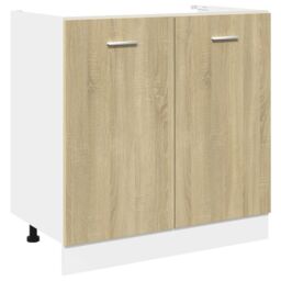 Berkfield Home 7 Piece Kitchen Cabinet Set Lyon Sonoma Oak Engineered Wood in Brown - thumbnail 7