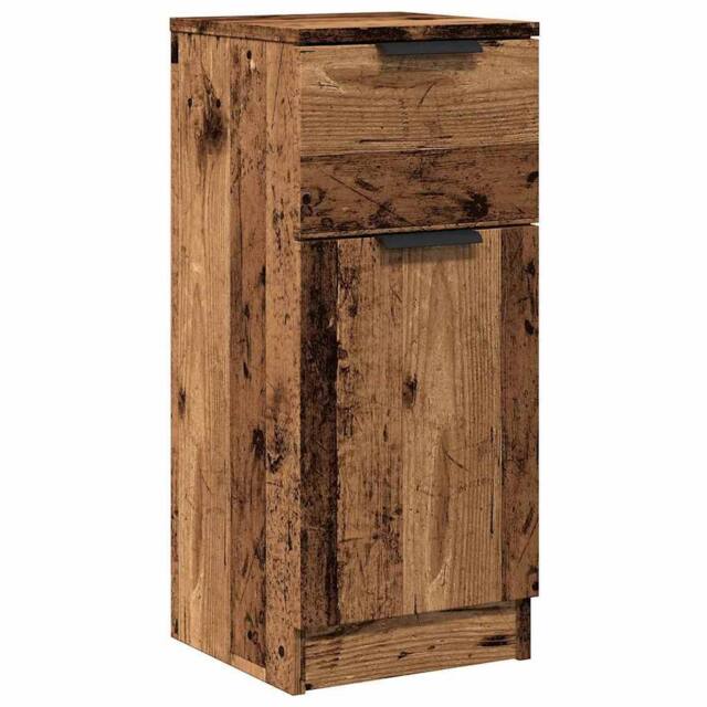 Berkfield Home Sideboard Old Wood 30x30x70 cm Engineered Wood in Brown - Size: 30 x 30 x 70 cm - image 1