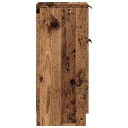 Berkfield Home Sideboard Old Wood 30x30x70 cm Engineered Wood in Brown - Size: 30 x 30 x 70 cm - thumbnail 6