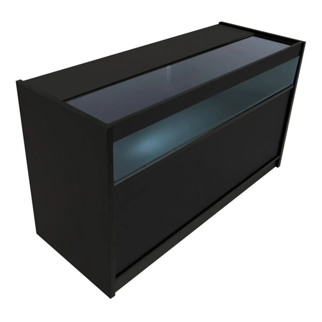 Monstershop LED Retail Shop Counter B1500 - Black - image 1