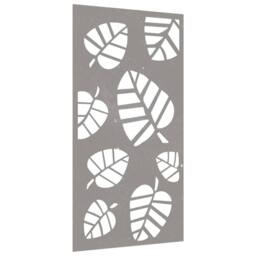 Berkfield Home Garden Wall Decoration 105x55 cm Corten Steel Leaf Design in Brown - thumbnail 1