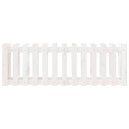 Berkfield Home Garden Raised Bed with Fence Design White 150x50x50 cm Solid Wood Pine - Size: 150 x 50 x 50 cm - thumbnail 5