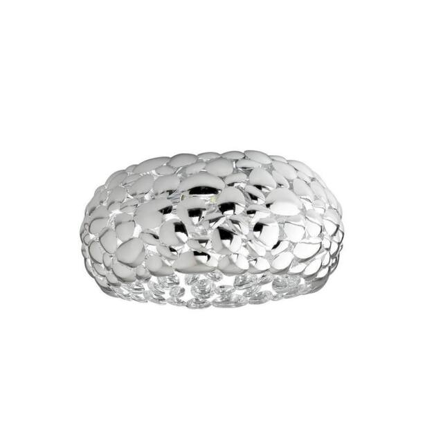 Netlighting DIONISO 2 Light Semi Flush Light Chrome 35x16cm in Grey - Size: 35x16 cm - image 1