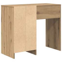 Berkfield Home Brown Writing Desk Artisan oak Engineered wood Compact Storage - thumbnail 7