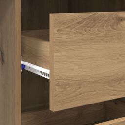 Berkfield Home Brown Writing Desk Artisan oak Engineered wood Compact Storage - thumbnail 8