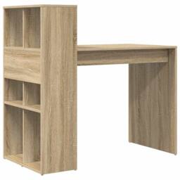 Berkfield Home Computer Desk Sonoma oak Engineered wood Medium Computer Desk in Light Tan - thumbnail 7
