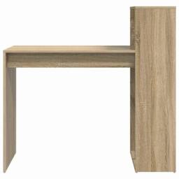 Berkfield Home Computer Desk Sonoma oak Engineered wood Medium Computer Desk in Light Tan - thumbnail 5