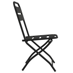 Berkfield Home Folding Garden Chairs 2 pcs Anthracite 42x52x82 cm Powder-coated Steel - Size: 42 x 52 x 82 cm - thumbnail 6