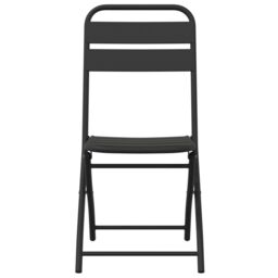Berkfield Home Folding Garden Chairs 2 pcs Anthracite 42x52x82 cm Powder-coated Steel - Size: 42 x 52 x 82 cm - thumbnail 5