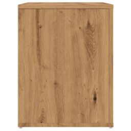 Berkfield Home Shoe Bench Artisan Oak 100x35x45 cm Engineered Wood in Brown - Size: 100 x 35 x 45 cm - thumbnail 5