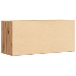 Berkfield Home Shoe Bench Artisan Oak 100x35x45 cm Engineered Wood in Brown - Size: 100 x 35 x 45 cm - thumbnail 6
