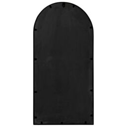 Berkfield Home Garden Mirror Black 90x45 cm Iron for Outdoor Use - thumbnail 4
