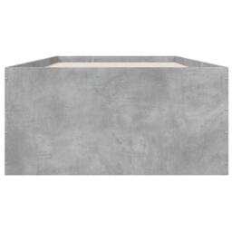 Berkfield Home Modern Bed Frame without Mattress Concrete Grey 90x190 cm Single - thumbnail 4