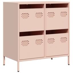 Berkfield Home Sideboard¬†Pink 68x39x73.5 cm Cold-rolled Steel in Pink