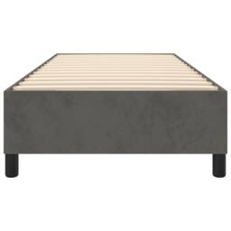 Berkfield Home Bed Frame without Mattress Dark Grey Single Velvet (UK/IE/FI/NO only) - thumbnail 5