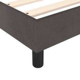 Berkfield Home Bed Frame without Mattress Dark Grey Single Velvet (UK/IE/FI/NO only) - thumbnail 7