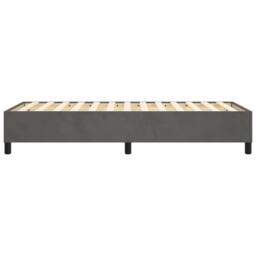 Berkfield Home Bed Frame without Mattress Dark Grey Single Velvet (UK/IE/FI/NO only) - thumbnail 6