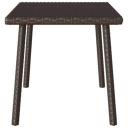 Berkfield Home Garden Coffee Table Rectangular Brown 60x40x37 cm Poly Rattan - Size: 60 x 40 x 37 cm - thumbnail 5